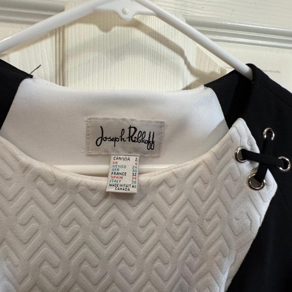 Joseph Ribkoff Cream Geometric Pattern Top - Picture 6 of 8